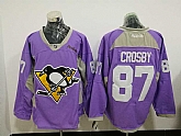 Pittsburgh Penguins #87 Sidney Crosby Purple Hockey Fights Cancer Night Reebok Stitched Jersey,baseball caps,new era cap wholesale,wholesale hats